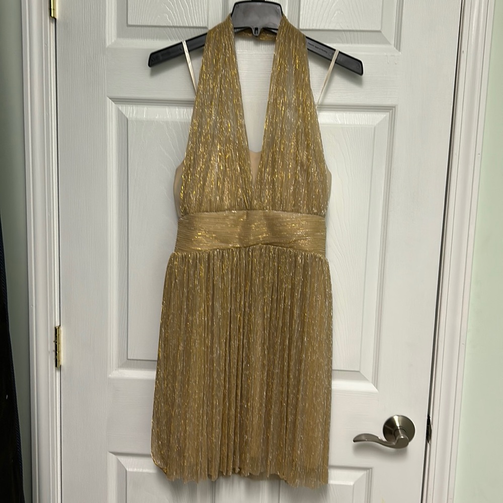 Gold Cocktail Dress